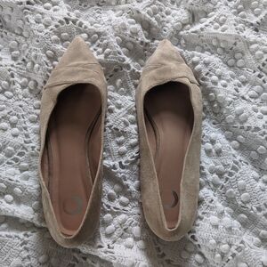 Journee Collection Tan Suede Flats